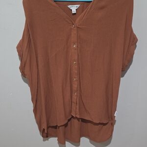 Orvis Women's Rust Button-Down Shirt